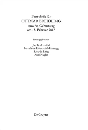 Bockemühl / Heintschel-Heinegg / Lang |  Festschrift für Ottmar Breidling zum 70. Geburtstag am 15. Februar 2017 | eBook | Sack Fachmedien