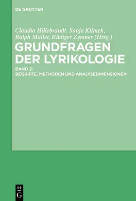 Hillebrandt / Klimek / Müller |  Grundfragen der Lyrikologie 2 | Buch |  Sack Fachmedien