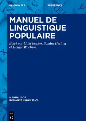 Becker / Herling / Wochele |  Manuel de linguistique populaire | eBook | Sack Fachmedien