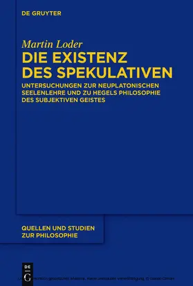 Loder |  Die Existenz des Spekulativen | eBook | Sack Fachmedien