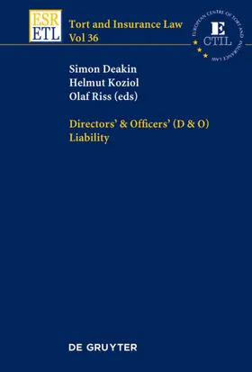 Deakin / Koziol / Riss |  Directors & Officers (D & O) Liability | eBook | Sack Fachmedien
