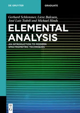 Schlemmer / Hinds / Balcaen |  Elemental Analysis | Buch |  Sack Fachmedien