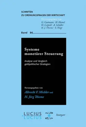 Michler / Thieme | Systeme monetärer Steuerung | E-Book | sack.de