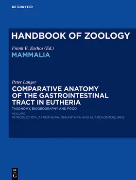 Langer |  Comparative Anatomy of the Gastrointestinal Tract in Eutheria I | eBook | Sack Fachmedien