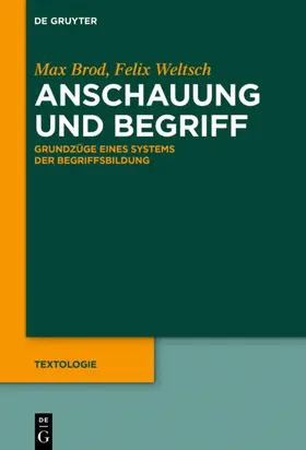 Brod / Weltsch / Zittel |  Anschauung und Begriff | eBook | Sack Fachmedien