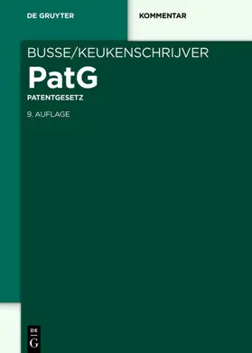 Busse / Keukenschrijver / Kaess |  Patentgesetz | eBook | Sack Fachmedien