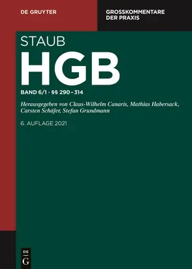Kindler / Kraft / Grundmann |  Staub. Handelsgesetzbuch: HGB. Band 6/1: §§ 290-314 | Buch |  Sack Fachmedien
