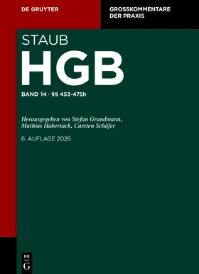 Grundmann / Habersack / Schäfer |  §§ 453-475h | Buch |  Sack Fachmedien