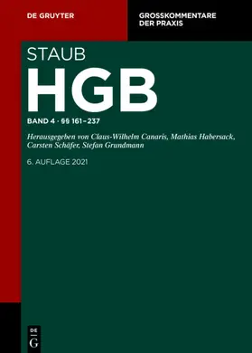 Casper / Harbarth / Thiessen | Staub. HGB. Band 4: §§ 161-237 | E-Book | sack.de