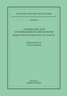 Wegener |  Anthologie zur ‚Unterscheidung der Geister‘ | Buch |  Sack Fachmedien