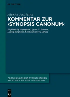 Papagianni / Aristenos / Troianos |  Alexios Aristenos | Buch |  Sack Fachmedien