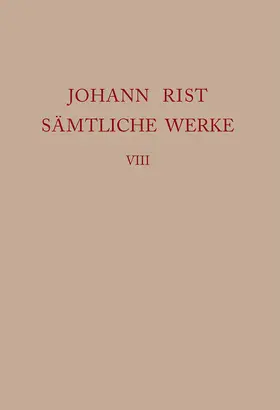 Noe / Roloff | Johann Rist Sämtliche Werke | E-Book | sack.de