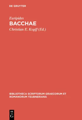 Euripides / Kopff |  Bacchae | eBook | Sack Fachmedien