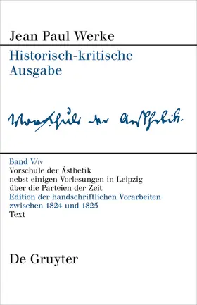 Bambeck |  Vorschule der Aesthetik | Buch |  Sack Fachmedien