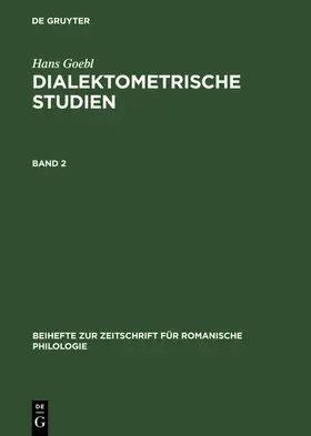 Goebl |  Hans Goebl: Dialektometrische Studien. Band 2 | eBook | Sack Fachmedien