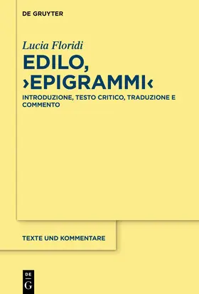 Floridi |  Edilo, ¿Epigrammi¿ | Buch |  Sack Fachmedien