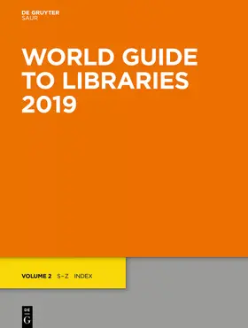 Degruyter |  World Guide to Libraries 2019 | Buch |  Sack Fachmedien