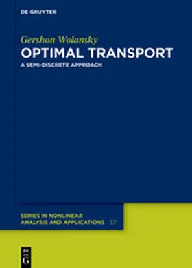 Wolansky | Optimal Transport | E-Book | www2.sack.de