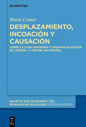 Comer |  Desplazamiento, incoación y causación | Buch |  Sack Fachmedien