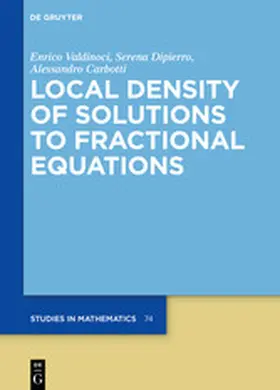 Carbotti / Dipierro / Valdinoci |  Local Density of Solutions to Fractional Equations | eBook | Sack Fachmedien