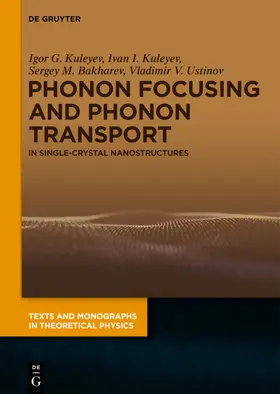 Kuleyev / Bakharev / Ustinov |  Phonon Focusing and Phonon Transport | eBook | Sack Fachmedien