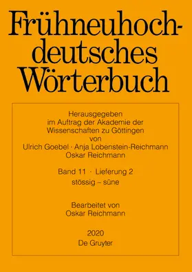 Reichmann |  Frühneuhochdeutsches Wörterbuch | Buch |  Sack Fachmedien
