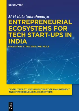 Bala Subrahmanya |  Entrepreneurial Ecosystems for Tech Start-ups in India | Buch |  Sack Fachmedien