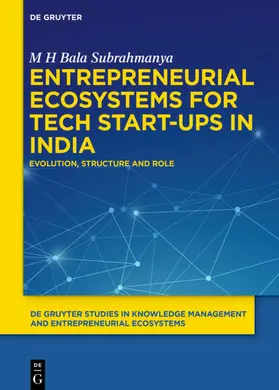Bala Subrahmanya |  Entrepreneurial Ecosystems for Tech Start-ups in India | eBook | Sack Fachmedien