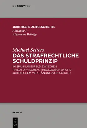 Seiters | Das strafrechtliche Schuldprinzip | E-Book | www2.sack.de