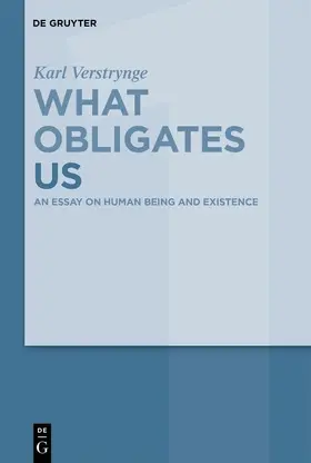 Verstrynge | An Essay on Human Being and Existence | E-Book | sack.de
