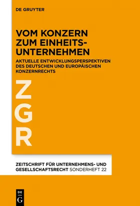 Bergmann / Vetter / Drescher |  Vom Konzern zum Einheitsunternehmen | Buch |  Sack Fachmedien