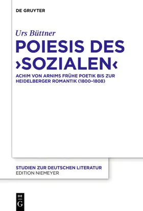 Büttner |  Poiesis des ¿Sozialen¿ | Buch |  Sack Fachmedien