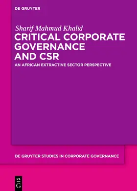 Khalid |  Critical Corporate Governance and CSR | Buch |  Sack Fachmedien