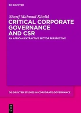 Khalid | Critical Corporate Governance and CSR | E-Book | www2.sack.de