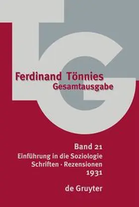 Tönnies / Haselbach |  1931 | eBook | Sack Fachmedien