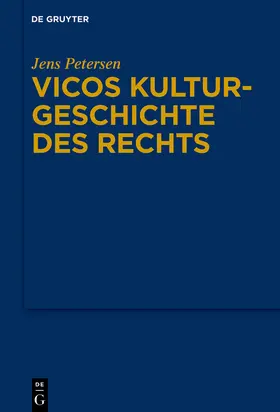 Petersen |  Vicos Kulturgeschichte des Rechts | Buch |  Sack Fachmedien