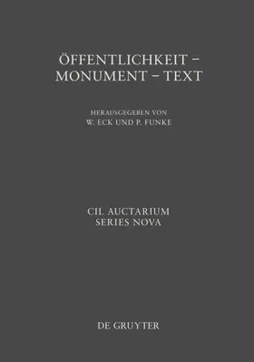 Eck / Funke |  Öffentlichkeit - Monument - Text | eBook | Sack Fachmedien