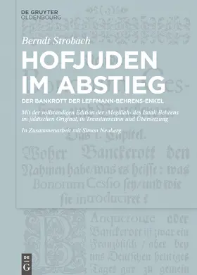 Strobach |  Hofjuden im Abstieg: Der Bankrott der Leffmann-Behrens-Enkel | eBook | Sack Fachmedien