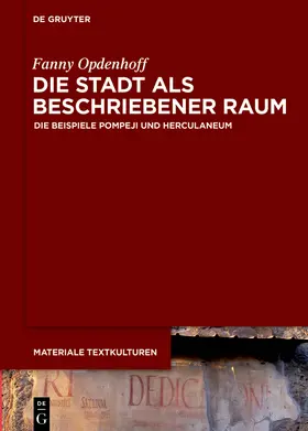 Opdenhoff |  Die Stadt als beschriebener Raum | Buch |  Sack Fachmedien
