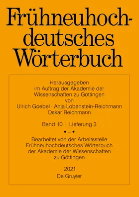  Frühneuhochdeutsches Wörterbuch. Band 10/Lieferung 3 | Buch |  Sack Fachmedien