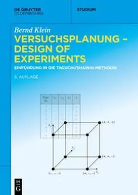 Klein | Versuchsplanung – Design of Experiments | E-Book | sack.de