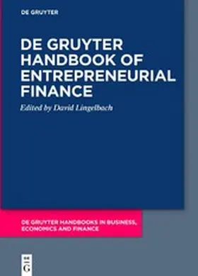Lingelbach |  De Gruyter Handbook of Entrepreneurial Finance | eBook | Sack Fachmedien