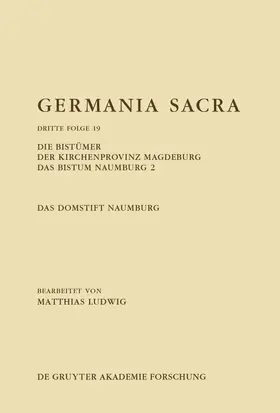 Ludwig |  Die Bistümer der Kirchenprovinz Magdeburg. Das Bistum Naumburg 2. Das Domstift Naumburg | Buch |  Sack Fachmedien