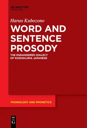 Kubozono |  Word and Sentence Prosody | eBook | Sack Fachmedien