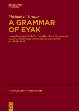 Krauss / Holton / Baetscher |  A Grammar of Eyak | Buch |  Sack Fachmedien