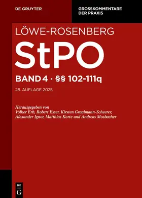 Hauck / Johann / Tsambikakis |  Löwe-Rosenberg. StPO. Band 4: §§ 102-111q | eBook | Sack Fachmedien