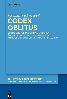 Klingebeil | Codex oblitus | E-Book | sack.de