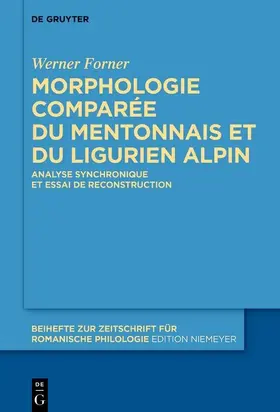 Forner | Morphologie comparée du mentonnais et du ligurien alpin | E-Book | sack.de