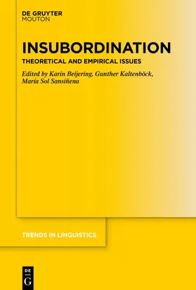 Beijering / Sansiñena / Kaltenböck | Insubordination | Buch | 978-3-11-076435-2 | sack.de