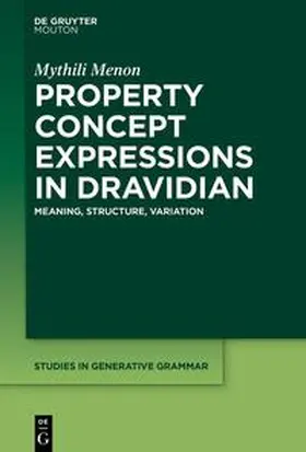 Menon |  Property Concept Expressions in Dravidian | Buch |  Sack Fachmedien